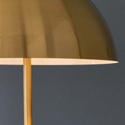 Luminosa Lighting Luminosa Nova Floor Lamp Antique Brass Plate & Gloss White 1 Light Ip20 - E27 - thumbnail 4