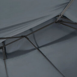 Beliani Gazebo - Black Powder-Coated Steel Frame, Dark Grey Curtains, 300 X 400 Cm Outdoor Shelter - thumbnail 5