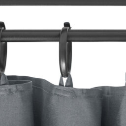 Beliani Gazebo - Black Powder-Coated Steel Frame, Dark Grey Curtains, 300 X 400 Cm Outdoor Shelter - thumbnail 6