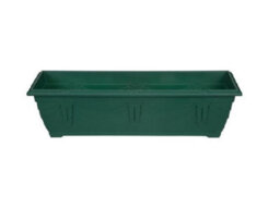 Whitefurze 2 X Large Venetian Patio Planter Trough Plant Pot 60Cm Plastic Green Colour Pot - thumbnail 2