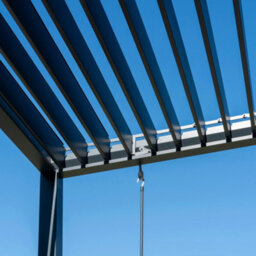 Pergostet 3M X 3M Metal Square Pergola In Grey - thumbnail 6