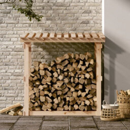 Walplus Firewood Rack 108X64.5X109 Cm Solid Wood Pine - thumbnail 3
