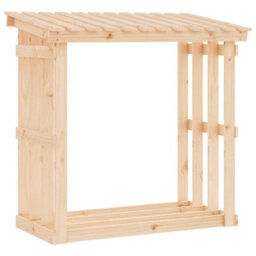 Walplus Firewood Rack 108X64.5X109 Cm Solid Wood Pine - thumbnail 2