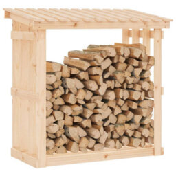Walplus Firewood Rack 108X64.5X109 Cm Solid Wood Pine - thumbnail 4