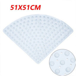 51X51Cm Quadrant Non-Slip Pvc Shower Corner Mat - thumbnail 2