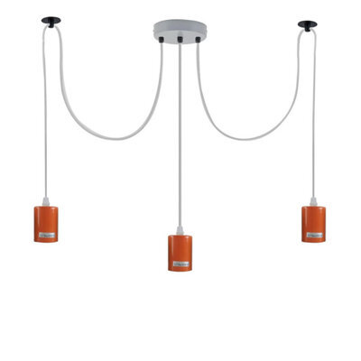 Ledsone 3 Heads Spider Light E27 Adjustable Diy Ceiling Spider Lamp Hanging Chandelier Light Modern Chic Pendant Light - image 1