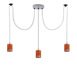 Ledsone 3 Heads Spider Light E27 Adjustable Diy Ceiling Spider Lamp Hanging Chandelier Light Modern Chic Pendant Light - thumbnail 1