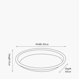 Pacific Lifestyle Natural Woven Rattan Round Tray - thumbnail 7