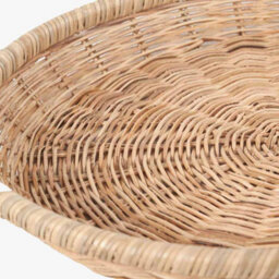 Pacific Lifestyle Natural Woven Rattan Round Tray - thumbnail 6
