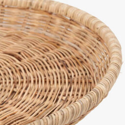Pacific Lifestyle Natural Woven Rattan Round Tray - thumbnail 5