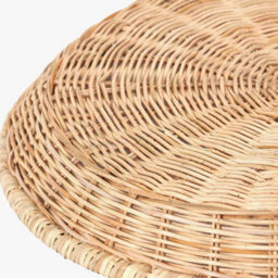 Pacific Lifestyle Natural Woven Rattan Round Tray - thumbnail 4