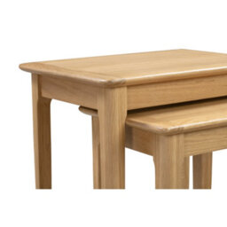 Oakham Strathclyde Compact Nest Of 2 Tables In Oak - thumbnail 3