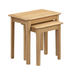Oakham Strathclyde Compact Nest Of 2 Tables In Oak - thumbnail 1