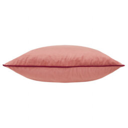 furn. Furn Meridian Plain Velvet Piped Polyester Filled Cushion, Slipper/burgundy, 45 X 45Cm - thumbnail 3