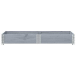 Berkfield Rustic Garden Planter Grey 150X50 Cm Solid Wood Pine - thumbnail 3