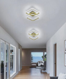 Led Ceiling Light 6500K Gold Ceiling Lamp Bedroom Living Room 64Cm - thumbnail 6