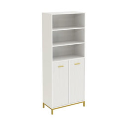 Hygrad Built to Survive Bathroom Tall Cabinet Cupboard Bathroom Storage Cabinet With 2 Laundry Baskets - thumbnail 4