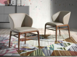 Angel Cerda Stylish Dark Mink Leatherette Dining Chair - thumbnail 2