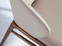 Angel Cerda Stylish Dark Mink Leatherette Dining Chair - thumbnail 4
