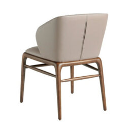 Angel Cerda Stylish Dark Mink Leatherette Dining Chair - thumbnail 6
