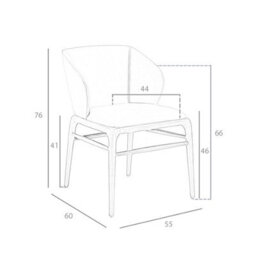 Angel Cerda Stylish Dark Mink Leatherette Dining Chair - thumbnail 7