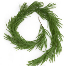 The Chair Cover Company 9Ft Christmas Garland Real Touch Norfolk Pine, Artificial Greenery Garland For Mantlepiece, Fireplace, Table, Staircase, Doorway, - thumbnail 3