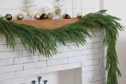 The Chair Cover Company 9Ft Christmas Garland Real Touch Norfolk Pine, Artificial Greenery Garland For Mantlepiece, Fireplace, Table, Staircase, Doorway, - thumbnail 2