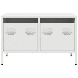 Berkfield Tv Cabinet White 68X39X43.5 Cm Cold-Rolled Steel - thumbnail 4