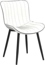 Xample Dining Chairs Set Of 2 Faux Leather Modern Padded Seat With Metal Legs, Comfortable And Durable Kitchen, Office, Or Cafe Seating - thumbnail 4