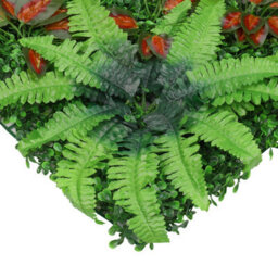 Neel Blue Artificial Green Grass Panel Backdrop, 60Cm X 40Cm, With Barries Flowers - thumbnail 3