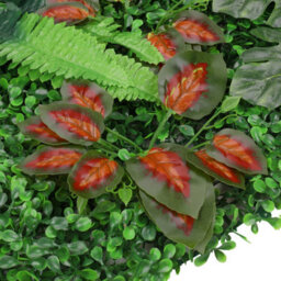 Neel Blue Artificial Green Grass Panel Backdrop, 60Cm X 40Cm, With Barries Flowers - thumbnail 4