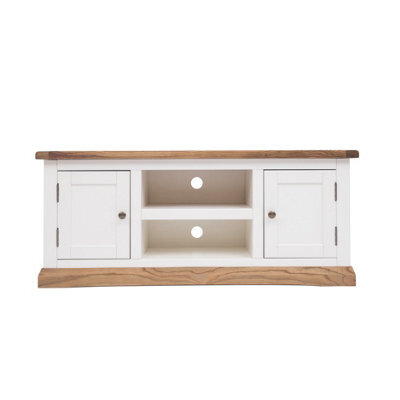 Cabinet Bits Tropea Off White 2 Door Tv Cabinet Brass Knob - image 1