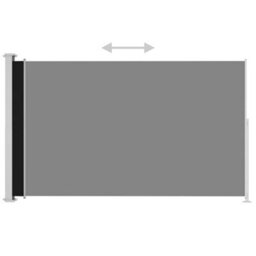 Berkfield Patio Retractable Side Awning 220X300 Cm Black - thumbnail 3