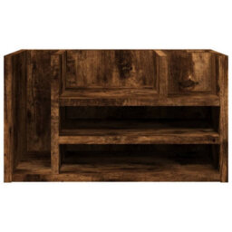 Walplus Desk Organiser Smoked Oak 44.5X24X25 Cm Engineered Wood - thumbnail 4