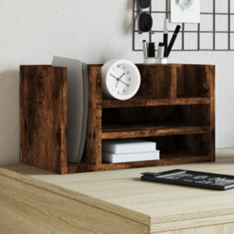 Walplus Desk Organiser Smoked Oak 44.5X24X25 Cm Engineered Wood - thumbnail 1
