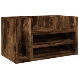 Walplus Desk Organiser Smoked Oak 44.5X24X25 Cm Engineered Wood - thumbnail 2