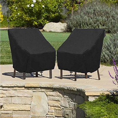 1Pcs Waterproof Stacking Chair Cover Outdoor Garden Protector - image 1