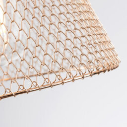 Harper Living Easy Fit Compact Vintage Metal Lampshade Gold Finish, 3 Different Colours, Ceiling Fitting Shade - thumbnail 4