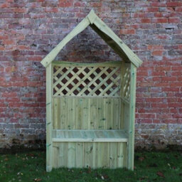 Churnet Valley Garden Furniture Ltd Daisy 2 Seat Trellis Storage Arbour - L60 X W130 X H211 Cm - Partially Assembled - thumbnail 2