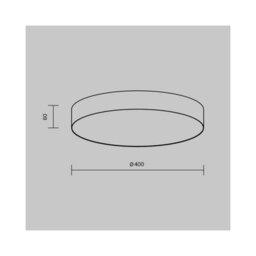 Luminosa Lighting Luminosa Zon Flush Ceiling Light Black 3000K 2540Lm - thumbnail 2