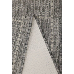 Melrose County Flatweave Grey Steel Check Design Indoor Non-Slip Medium Area Runner Rugs 060/180Cm - thumbnail 3