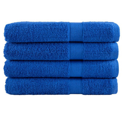 Berkfield Premium Sauna Towels Solund 4Pcs Blue 80X200Cm 600Gsm - image 1