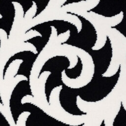 Bravich Hard Wearing Hessian Backed Stair Runner Kitchen Mat - Texas Black & White Filigree - 60X720Cm (2'x24') - thumbnail 5