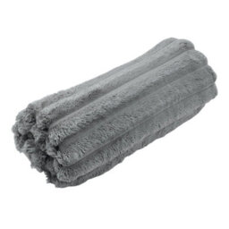Living And Home Comfortable Soft Warm Fluffy Striped Throw Blanket 200Cm W X 180Cm D - thumbnail 7