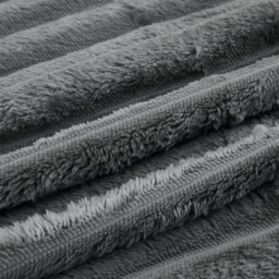 Living And Home Comfortable Soft Warm Fluffy Striped Throw Blanket 200Cm W X 180Cm D - thumbnail 8