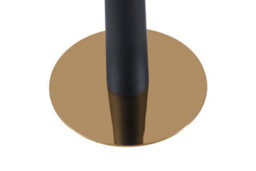 1001 100Cm Pantheon Black Marble Round Dining Table With Gold Black Leg - Bistro/ Restaurant/ Home Suitable For 4-6 People - thumbnail 5