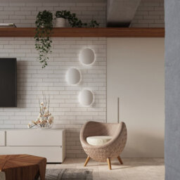 Luminosa Lighting Luminosa Senses Flush Wall Lamp White G9 - thumbnail 6