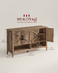 LEDREM 3-Tier Shoe Storage Organiser, Traditional American Style, Honey Brown - thumbnail 5