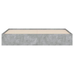 Berkfield Bed Frame With Drawers Without Mattress Concrete Grey 160X200 Cm - thumbnail 6