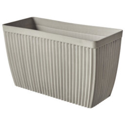 Wyld And Coco Rectangular Fibre Clay Planter 73 X 32 X 43 Cm Beige Matte - Large - thumbnail 4